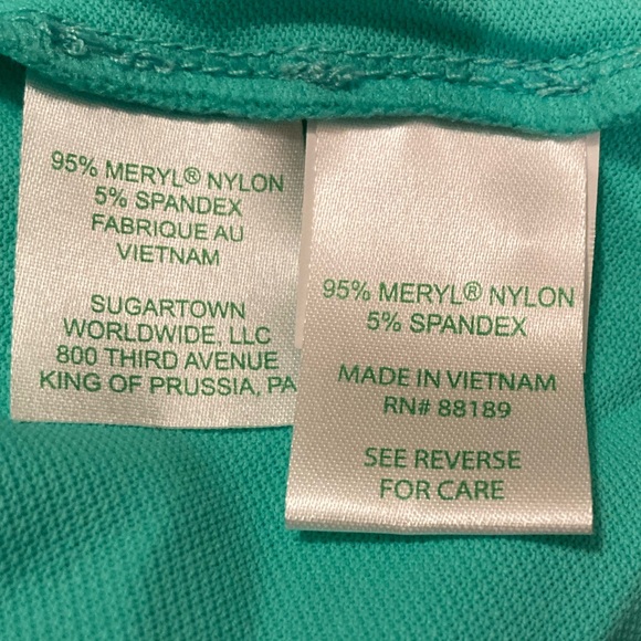 NWT LillyPulitzer Mens UPF50+ Polo in Gustavia Green size xl - Picture 8 of 8